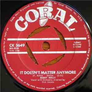 Buddy Holly - It Doesn't Matter Anymore / Raining In My Heart download mp3 flac