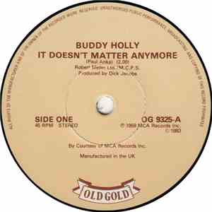 Buddy Holly - It Doesn't Matter Anymore download mp3 flac