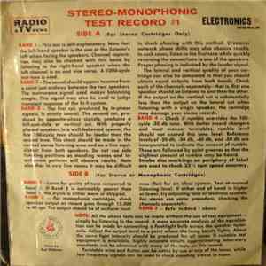 No Artist - Stereo-Monophonic Test Record #1 download free