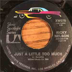 Ricky Nelson  - Just A Little Too Much / Waitin' In School download mp3 flac