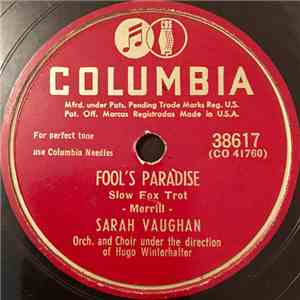 Sarah Vaughan Orch. and Choir Under The Direction of Hugo Winterhalter - Fool's Paradise / Lonely Girl download mp3 flac