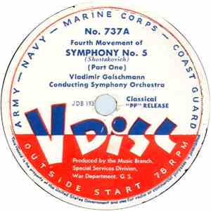 Vladimir Golschmann Conducting Symphony Orchestra - Fourth Movement Of Symphony No. 5 download free